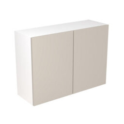 Kitchen Kit Wall Unit 1000mm W/ Slab Cabinet Door - Super Matt Light Grey - thumbnail 1