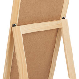 Beliani Standing Mirror With Shelf Luisant 145 Cm Pine Wood Light Brown - thumbnail 7