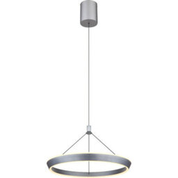 Luminosa Lighting Luminosa Ferra Pendant Ceiling Light Grey Matt Led 3000K - thumbnail 1
