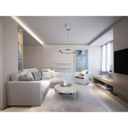 Luminosa Lighting Luminosa Ferra Pendant Ceiling Light Grey Matt Led 3000K - thumbnail 7