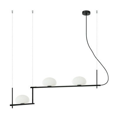Luminosa Lighting Luminosa Kernio Bar Pendant Ceiling Light Black 3Xg9 - image 1