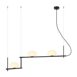 Luminosa Lighting Luminosa Kernio Bar Pendant Ceiling Light Black 3Xg9 - thumbnail 2