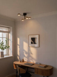 Nordlux Clyde Metal Pendant Rail Light 3-Level Dimming Black,mains Led