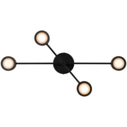 Nordlux Clyde Metal Pendant Rail Light 3-Level Dimming Black,mains Led - thumbnail 6