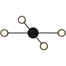 Nordlux Clyde Metal Pendant Rail Light 3-Level Dimming Black,mains Led - thumbnail 5