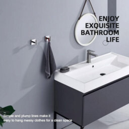 2 Pack Chrome, Plated Stainless Steel Wall Hooks For Bathroom And Kitchen - thumbnail 5
