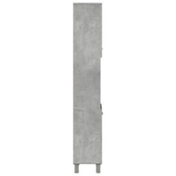 Walplus Bathroom Cabinet Concrete Grey 30X30X179 Cm Engineered Wood - thumbnail 5