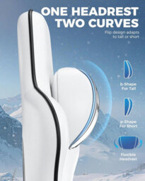 Gtplayer Gaming Chair, Ergonomic Computer Chair With Footrest And Lumbar Support Height Adjustable, White - thumbnail 6