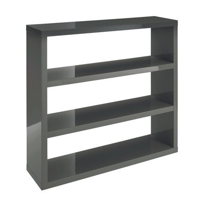 LPD Puro Charcoal High Gloss Bookcase - Sleek Storage With Modern Elegance - image 1