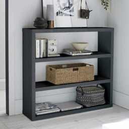 LPD Puro Charcoal High Gloss Bookcase - Sleek Storage With Modern Elegance - thumbnail 2