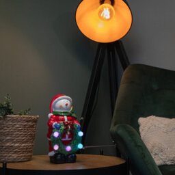 Samuel Alexander 25Cm Light Up Frosty Snowman Christmas Hand Painted Decoration With Leds - thumbnail 2