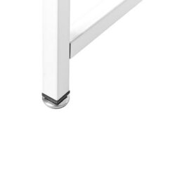 Wyld And Coco Modern Industrial Desk, White And Brown Mdf Tabletop With Powder-Coated Iron Legs, W120 X D60 X H75Cm - thumbnail 6