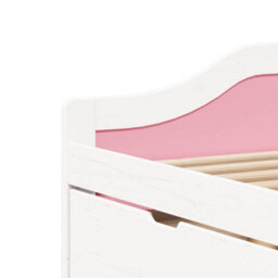 Walplus Day Bed With 3 Drawers Without Mattress Irun White&pink 90X200 Cm - thumbnail 9