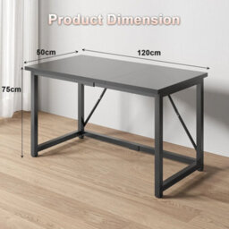Computer Desk Table Workstation 120 X 50 X 75 Cm For Office Living Room - thumbnail 2