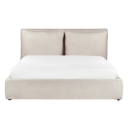 Beliani Ottoman Bed Fabric Bajonna 160 X 200 Cm (Eu King Size) Light Beige - thumbnail 6