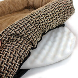 Actiaspet Xl Deluxe Orthopaedic Soft Dog Bed Pet Warm Basket Fleece Lining Cushion Puppy Cat (Brown) - thumbnail 8