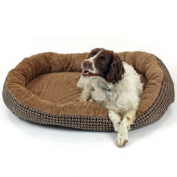Actiaspet Xl Deluxe Orthopaedic Soft Dog Bed Pet Warm Basket Fleece Lining Cushion Puppy Cat (Brown) - thumbnail 2