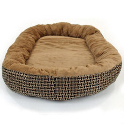 Actiaspet Xl Deluxe Orthopaedic Soft Dog Bed Pet Warm Basket Fleece Lining Cushion Puppy Cat (Brown) - thumbnail 5
