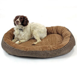 Actiaspet Xl Deluxe Orthopaedic Soft Dog Bed Pet Warm Basket Fleece Lining Cushion Puppy Cat (Brown) - thumbnail 3
