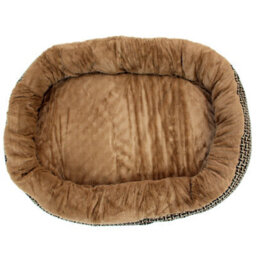 Actiaspet Xl Deluxe Orthopaedic Soft Dog Bed Pet Warm Basket Fleece Lining Cushion Puppy Cat (Brown) - thumbnail 4