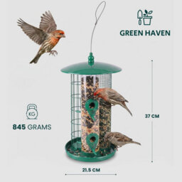 """green Haven 3-In-1 Bird Feeder And Fat Ball Feeder, Hanging Design  """ - thumbnail 2