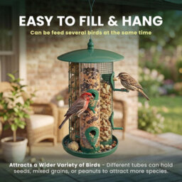 """green Haven 3-In-1 Bird Feeder And Fat Ball Feeder, Hanging Design  """ - thumbnail 5