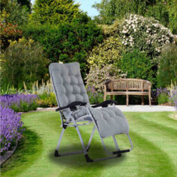 Smart Living Zero Gravity Reclining Chair With Cushion & Pillow - Grey - thumbnail 9