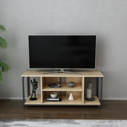 Decorotika Rinaldo Tv Stand Tv Unit For Tv's Up To 63 Inch Black And Oak