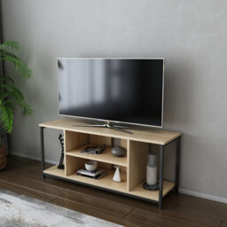 Decorotika Rinaldo Tv Stand Tv Unit For Tv's Up To 63 Inch Black And Oak - thumbnail 2