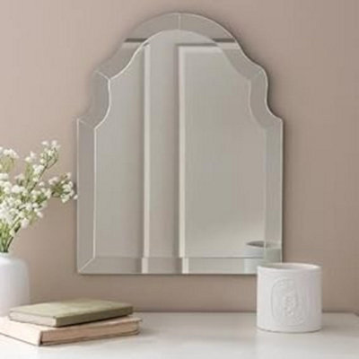 Biznest 30X40Cm Clear Glass Decorative Mirror Wall Mirror For Living Room Bedroom Hallway Home Decor Birthday House Warming