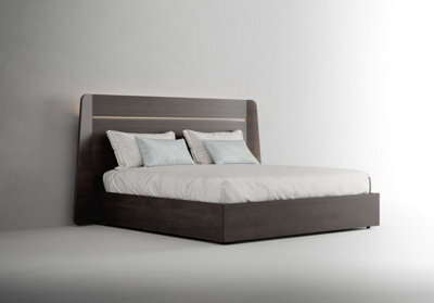 European King Size Bed In Wood From Porticello Collection - image 1