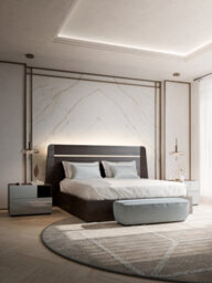 European King Size Bed In Wood From Porticello Collection - thumbnail 2