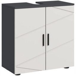 Bathroom Vanity Unit, Under Sink Cabinet With Shelf, Light Grey