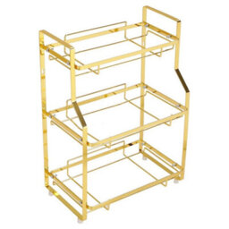 3 Tiers Cosmetic Storage Rack, Desktop Storage Rack, Bathroom Storage Rack - thumbnail 1