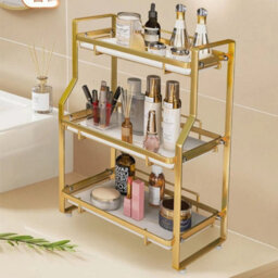 3 Tiers Cosmetic Storage Rack, Desktop Storage Rack, Bathroom Storage Rack - thumbnail 5
