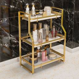 3 Tiers Cosmetic Storage Rack, Desktop Storage Rack, Bathroom Storage Rack - thumbnail 6