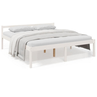 Vidaxl Senior Bed Without Mattress White 180X200Cm Super King Size - image 1