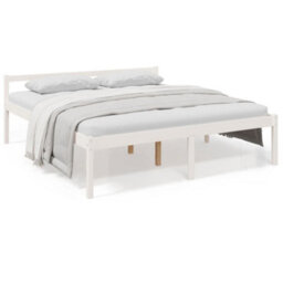 Vidaxl Senior Bed Without Mattress White 180X200Cm Super King Size - thumbnail 1
