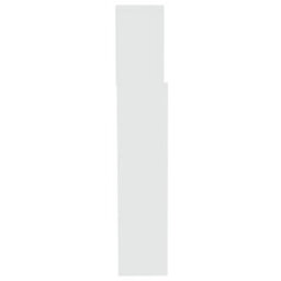 Berkfield Headboard Cabinet White 200X19X103.5 Cm - thumbnail 4