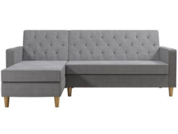 Dorel Home Liberty Sectional Futon With Storage Grey - thumbnail 3