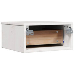 Berkfield Bedside Table 2 Pcs White 37 X 35 X 18.5 Cm Solid Pine Wood - thumbnail 9