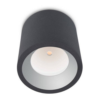 Luminosa Lighting Luminosa Cosmos Led 1 Light Outdoor Surface Mounted Ceiling Light Urban Grey Ip65 - image 1