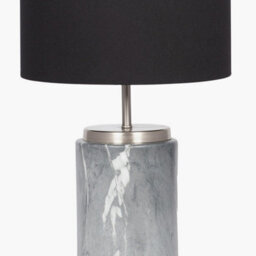 Pacific Lifestyle Grey Marble Effect Ceramic Table Lamp - thumbnail 5