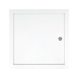 White Metal Lockable Access Panel Door 300mm X 300mm  Hinged Secure Internal Use - thumbnail 7