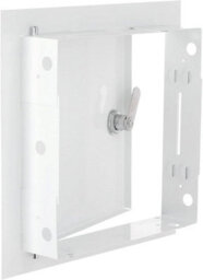 White Metal Lockable Access Panel Door 300mm X 300mm  Hinged Secure Internal Use - thumbnail 5