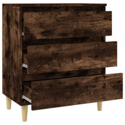 Berkfield Durable Sideboard Smoked Oak 60X35X70 Cm Engineered Wood - thumbnail 7