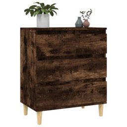 Berkfield Durable Sideboard Smoked Oak 60X35X70 Cm Engineered Wood - thumbnail 4