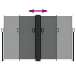 Walplus Retractable Side Awning Garden Sun Shade Canopy Gazebo For Back Door, Porch, Patio Anthracite 160X1200 Cm - thumbnail 5