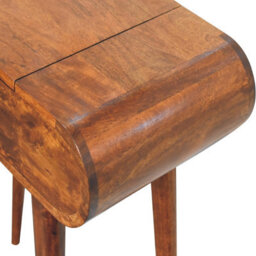 Artisan Furniture Solid Wood Mini Round Chestnut Fold Vanity - thumbnail 8