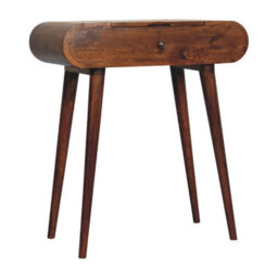Artisan Furniture Solid Wood Mini Round Chestnut Fold Vanity - thumbnail 3
